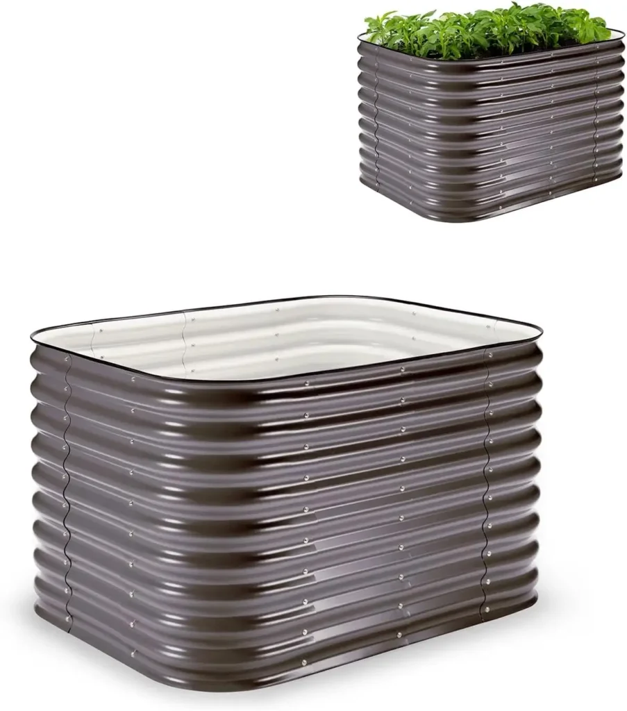 raised garden bed ideas metal
