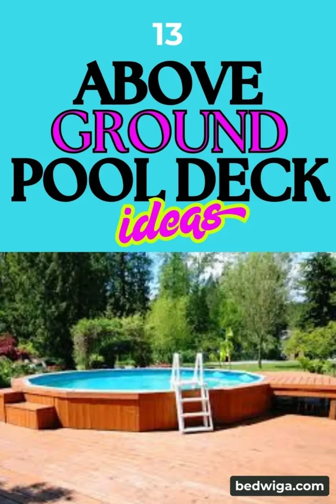 above ground pool deck ideas