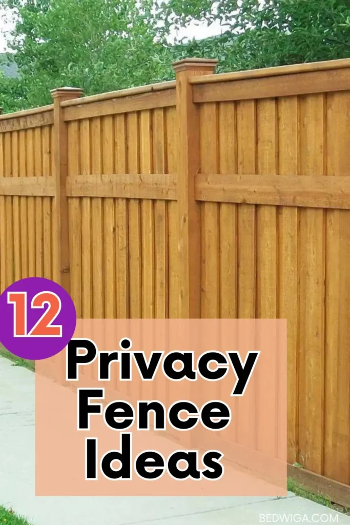 Privacy fence ideas