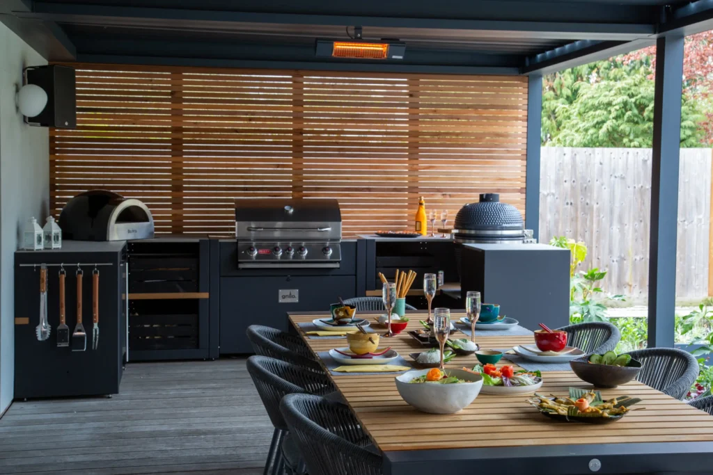 Outdoor Kitchen ideas with Dining Area