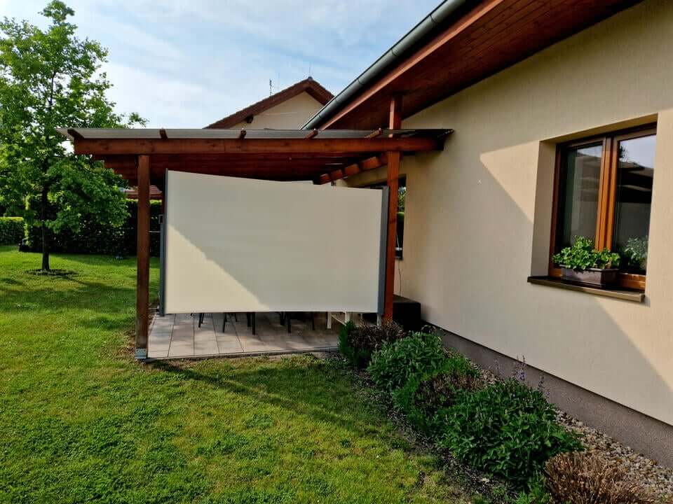 Outdoor Curtains on a Pergola or Frame